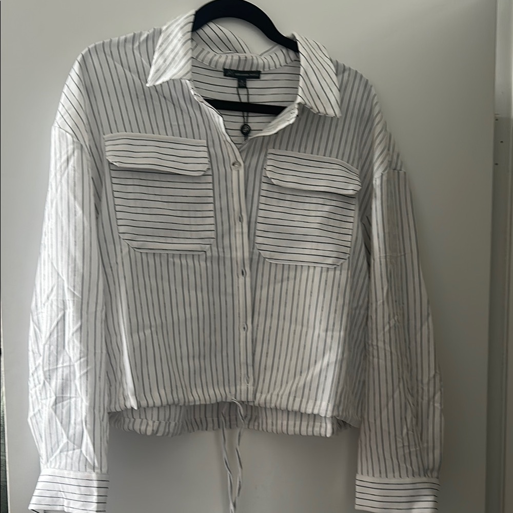 Adrianna Papell Striped Shirt